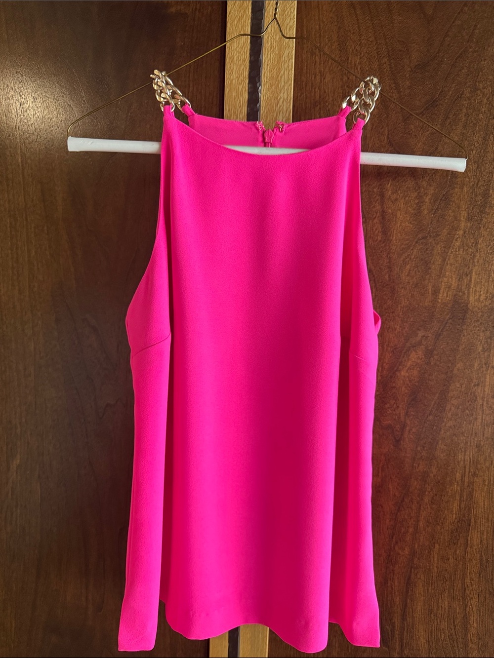 Lilly Pulitzer Hot Pink Chain Strap Tank Top